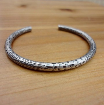 手工鍛敲4號銀手環