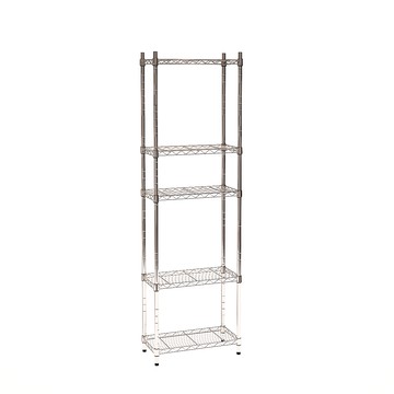 【客尊屋】粗管/小資型 35X60X195Hcm 電鍍五層架