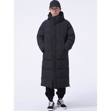 (免運)長款棉服男冬季2024新款加厚羽絨棉過膝東北軍大衣外套防寒服棉襖