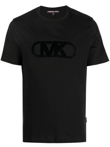 Michael Kors - logo-print cotton T-shirt - men - Cotton - S - Black