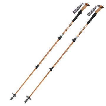 Tellurite7075快扣式鋁合金登山杖組(MS19橘橙)