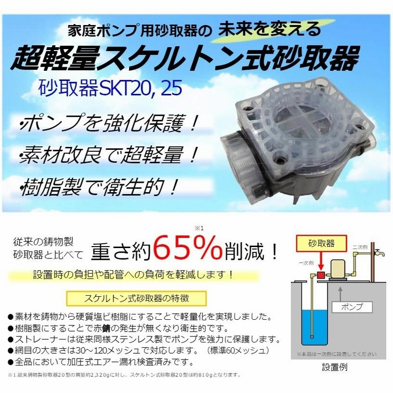 コーヨー 井戸ポンプ 砂取器 砂こし器 25mm スケルトン式 砂取り器 部品 家庭用給水ポンプ 井戸ポンプ用フィルター | LINEブランドカタログ