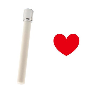 Design Agit 牛奶長型印章 大尺寸 表情符號 新愛心1 紅色  1個  紅色的