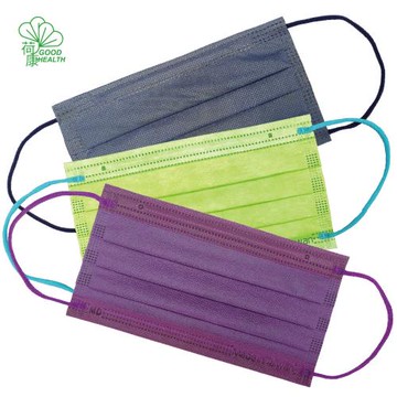 【荷康】醫用醫療口罩 雙鋼印 台灣製造_ 混搭時尚玩色(30/盒)