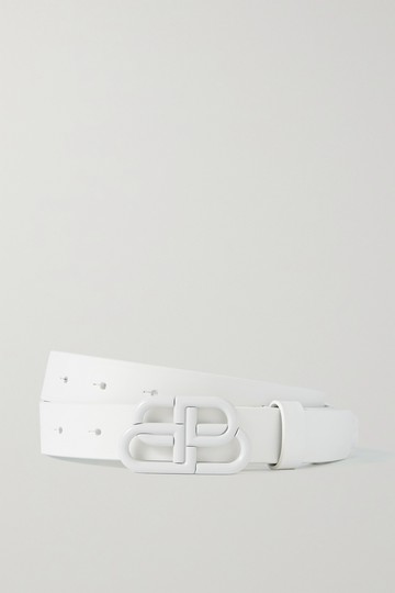 Balenciaga - Bb Leather Belt - White - 65