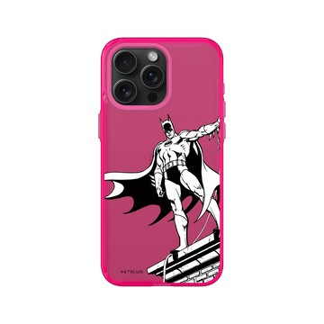 iPhone 15 Pro Max Clear 粉漾桃 - Batman 蝙蝠俠 - 漫畫風格