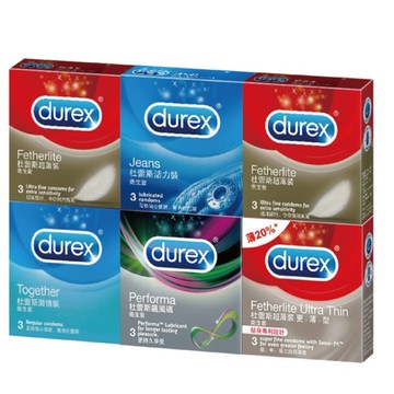 杜蕾斯歡樂組3入X6盒