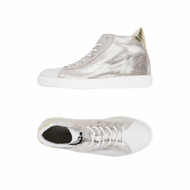 Diadora Heritage スニーカー テニスシューズ ハイカット シルバー 3 5 革 スニーカー テニスシューズ ハイカット 通販 Lineポイント最大1 0 Get Lineショッピング