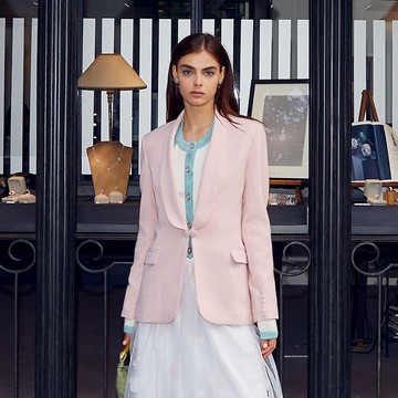 【時尚】Minerva率性優雅西裝外套-玫瑰粉膚