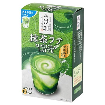 【江戶物語】京都宇治總本家 辻利 宇治抹茶拿鐵粉 10份入 抹茶 沖泡 過利抹茶粉 片岡物產 夏日必備 日本必買