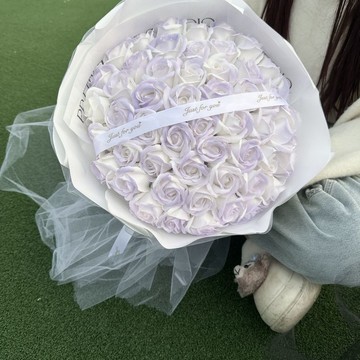 【浪漫永生花束】黑騎士玫瑰花束 香皂花成品 永生花 乾花 送男友生日禮物 贈皇冠燈串 網紅款 唯美花束 永生花花束 玫瑰