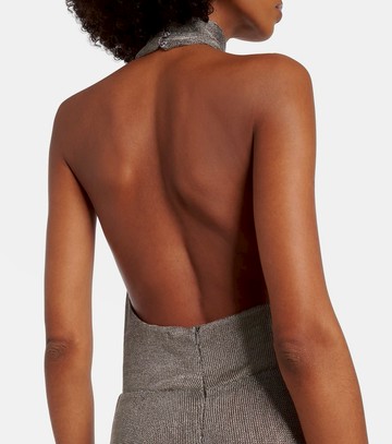 The New Arrivals Ilkyaz Ozel Cass ruched semi-sheer maxi dress