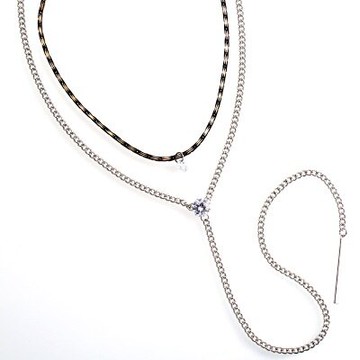 鑲鑽項鍊 毛衣鍊-優雅精緻個性設計女飾品73fv183【獨家進口】【米蘭精品】