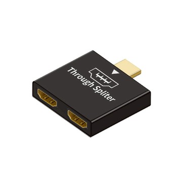 【ibits】MDD HDMI 一分二 分配器 鍍金接頭 合金外殼 一進二出 1080P 分屏器 切換器 轉接頭