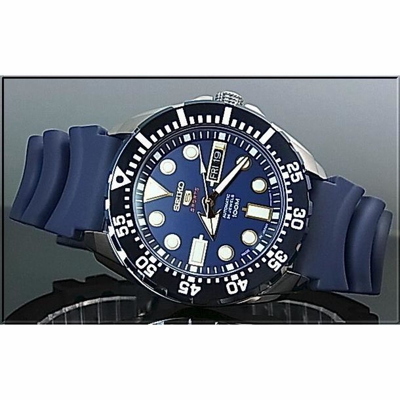 SEIKO ラバーベルト ネイビー（SEIKO SEIKO5Sports セイコー5