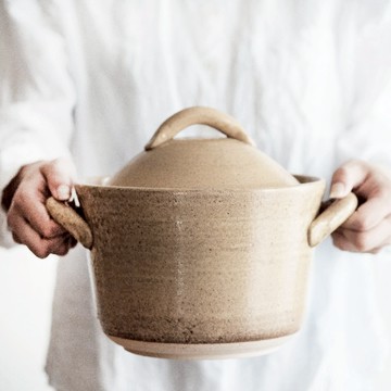 4TH-MARKET 日本製 遠紅外線 高帽型 炊飯鍋 3合 黃 2200ML