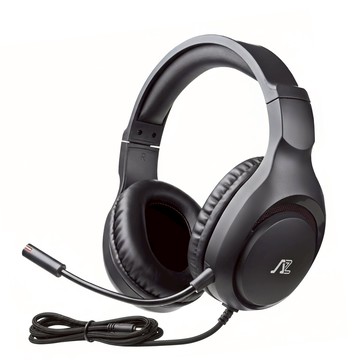 INTOPIC 廣鼎 USB頭戴式耳麥 50mm高音質喇叭單體 台灣凌通數位音效晶片 抗氧化USB接頭 200cm超長線長  JAZZ-UB720  黑色