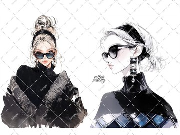 原創貼紙 no.6823 人物貼紙 原創貼紙 人物貼紙 女孩貼紙 原創人物貼紙