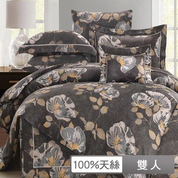 【貝兒居家生活館】60支100%天絲七件式兩用被床罩組 裸睡系列(雙人/赫蒂法)