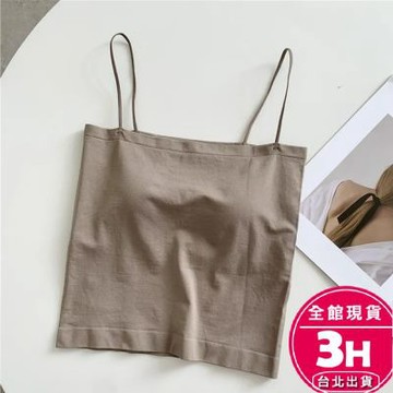 【梨卡】隔日到貨 女裝 冰絲 吊帶背心 小可愛背心【有胸墊】Bratop 背心 無袖背心GA100【現貨24H】