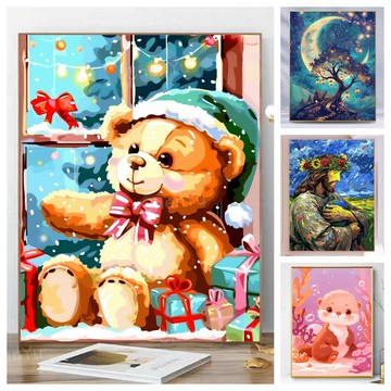 💛台灣現貨💛盒裝💛 新款5D鑽石畫 DIY鑽石貼畫 大幅 滿鑽 黏鑽畫 手作 手工點鑽畫 水鑽貼畫 磚石貼畫 立體貼鑽畫