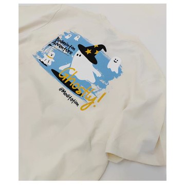 韓國2025秋冬meditation新品羽毛球服短袖男女同款運動速干兩色T