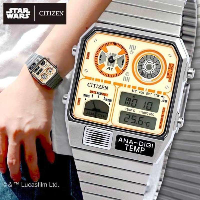 シチズンコレクション レコードレーベル アナデジテンプ スターウォーズ BB-8 限定 腕時計 メンズ CITIZEN STAR WARS  JG2111-58A 国内正規品 | LINEブランドカタログ