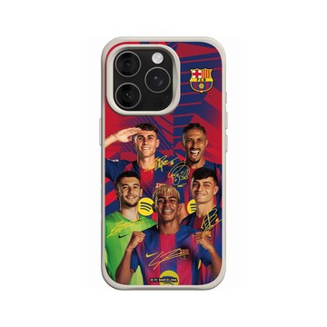 iPhone 16 Pro SolidX 貝殼灰 - FC Barcelona - Squad Energy