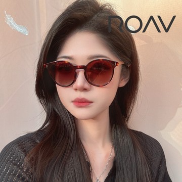 ROAV 美國洛杉磯品牌 Milkyway 輕量薄鋼折疊偏光太陽眼鏡 OS001.14.20.44 玳瑁圓框漸層偏光 公司貨