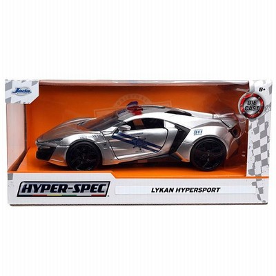 JADATOYS 1/24 HYPERSPEC Lykan Hypersport Highway Patrol Silver