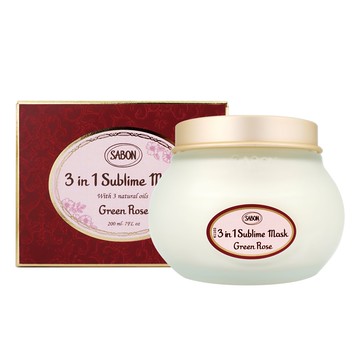 【SABON】以色列綠玫瑰三合一修護髮膜(200ml)