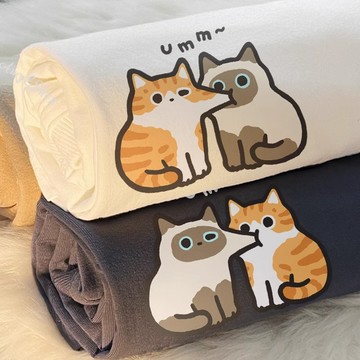 S~XL 萌寵 左胸 親臉貓咪UMM 純棉 短T 情侶T【Y1350】MIT 情侶裝 短袖T恤 男女可穿 KUSO 快速