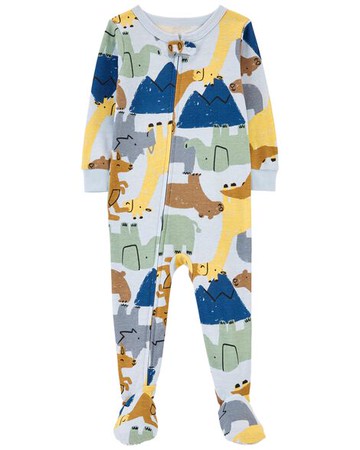 Baby 1-Piece Dinosaur 100% Snug Fit Cotton Footie PJs