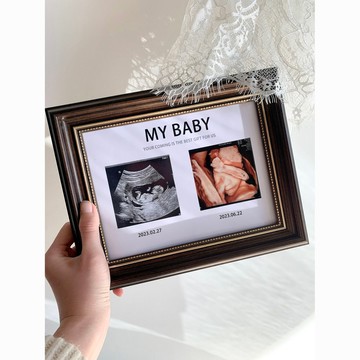 相框 壁貼框 禮物 證書框 展示框 相片框 標本框 畢業相框 寶寶四維照片相框孕期NT B超圖打印嬰兒出生禮物定製紀念擺