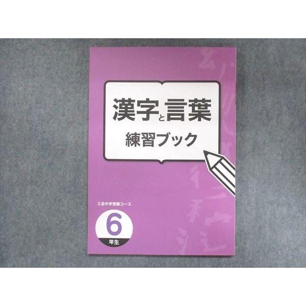 US13-056 Z会 小6 漢字と言葉 練習ブック 状態良い 14S2B