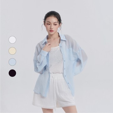50% Fifty Percent｜輕盈透膚襯衫背心兩件組【期間限定】｜02672131001