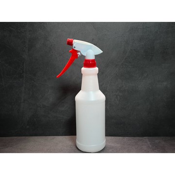 白紅 長柄耐酸鹼噴頭 28/400｜NBR橡膠＋316彈簧＋750ml HDPE瓶｜汽車美容 化學藥劑組