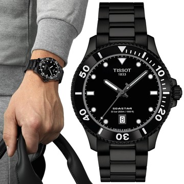 TISSOT天梭 SEASTAR1000 海洋之星 300米 潛水石英腕錶 40mm / T1204103305100