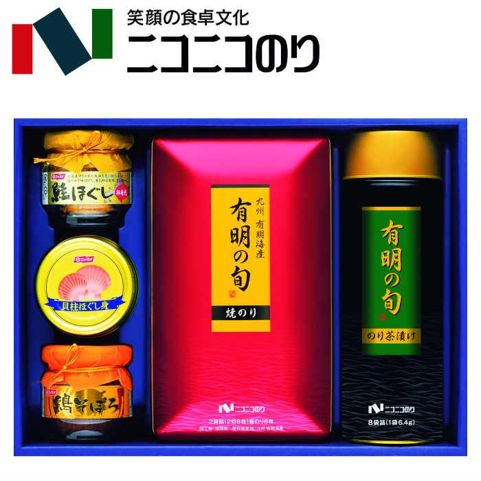 ニコニコのり 有明の旬 海苔・お茶漬け・缶詰・瓶詰詰合せ SE3-390-4  内祝 結婚祝い 瓶