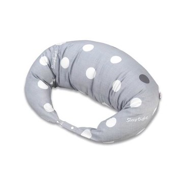 Fuddo俏媽咪月亮枕-淺灰點