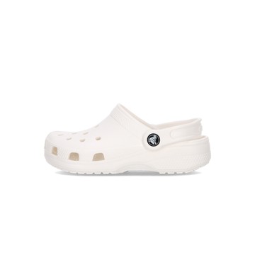 Crocs Classic Clog K 女鞋 大童 白色 洞洞鞋 布希鞋 休閒 卡駱馳 涼拖鞋 206991-100