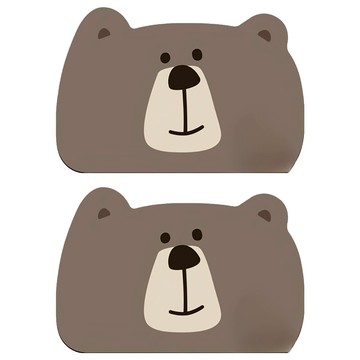 94要便宜 珪藻土地墊 軟款 2個  40 x 60cm  棕熊