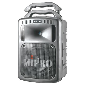MIPRO 嘉強電子 擴音機主機 附2支手握式無線麥克風(act-32hr) 15.3kg MA-789  灰色