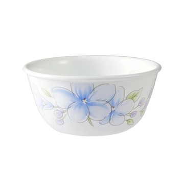【美國康寧 CORELLE】春晨藍花450ml中式碗