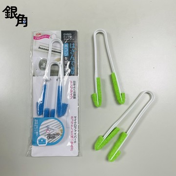 【銀角百貨】 百潔清潔刷 清潔刷 百葉窗刷 電扇清潔 冷氣清潔 隙縫刷 冷氣 電扇 百潔布清潔刷2入 電風扇清潔
