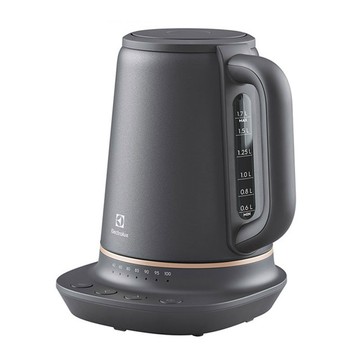 伊萊克斯 1.7L不鏽鋼溫控電茶壺 E7EK1-60BP - 珍珠黑