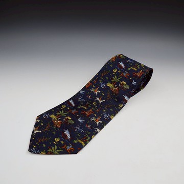 南瓜Vintage。Salvatore Ferragamo 真絲手工領帶