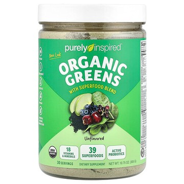 Purely Inspired, Organic Greens，Superfood 混合物，原味，10.75 盎司（305 克）