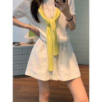 白色短褲女夏季新款外穿棉麻苧麻超好看五分闊腿休閑薄款亞麻褲子