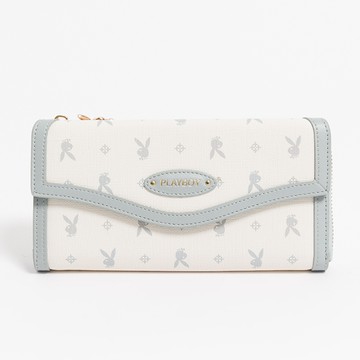 PLAYBOY - L拉長夾  Blissful系列 - 藍色